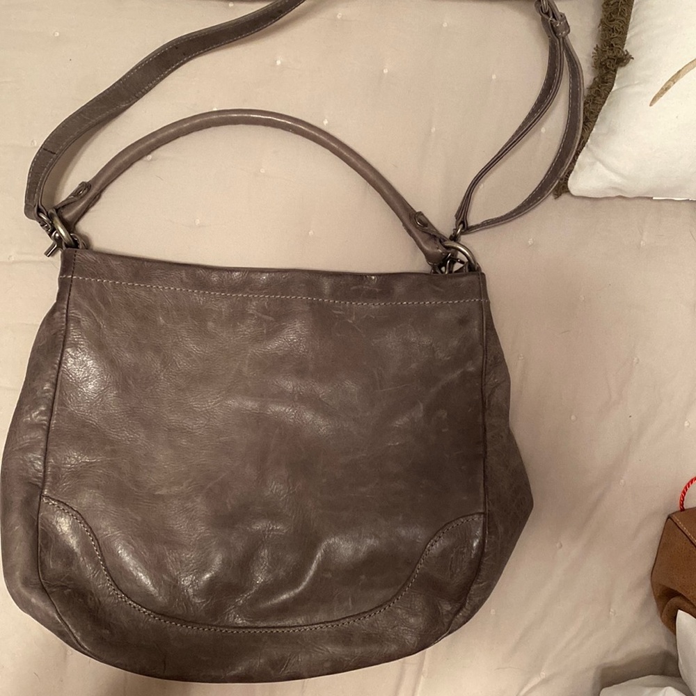 Frye Grey Leather shoulder bag